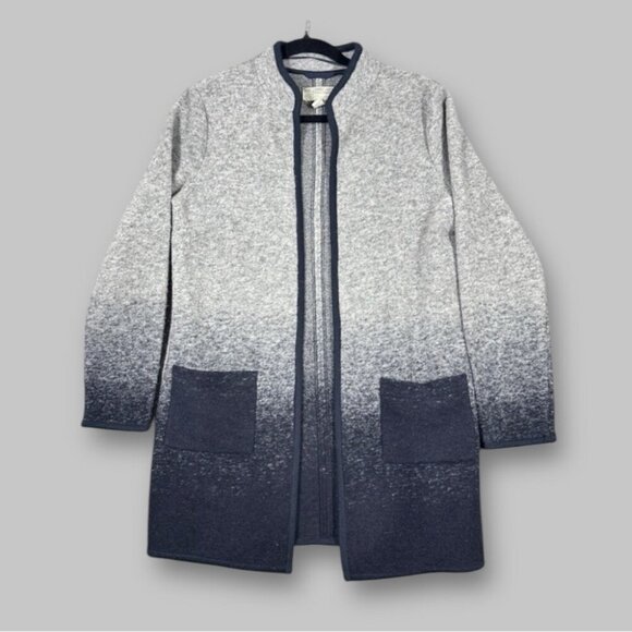 500 Denim Maison Cinqcent Womens Speckled Ombre Wool Cardigan Size 6 - Picture 1 of 15